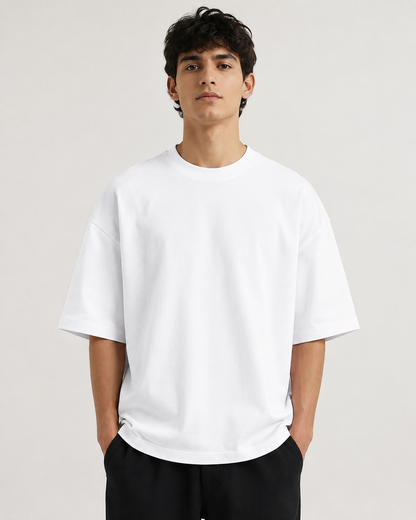 Premium 260 GSM Terry Oversized T-Shirt – Unisex Drop Shoulder Tee