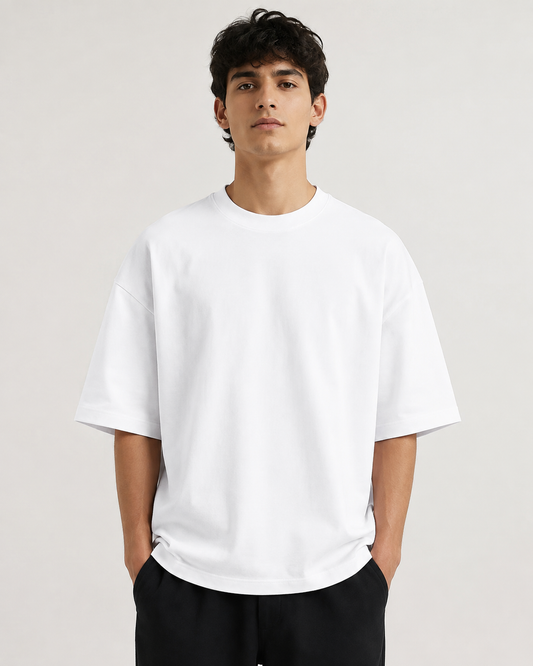 Premium 260 GSM Terry Oversized T-Shirt – Unisex Drop Shoulder Tee