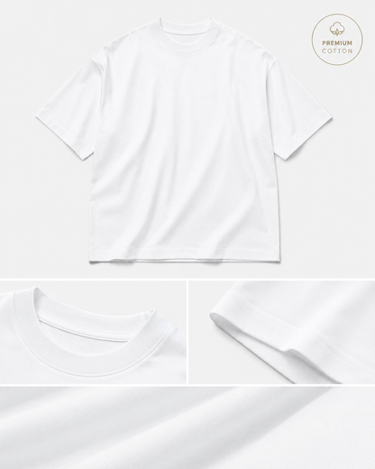 Premium 260 GSM Terry Oversized T-Shirt – Unisex Drop Shoulder Tee